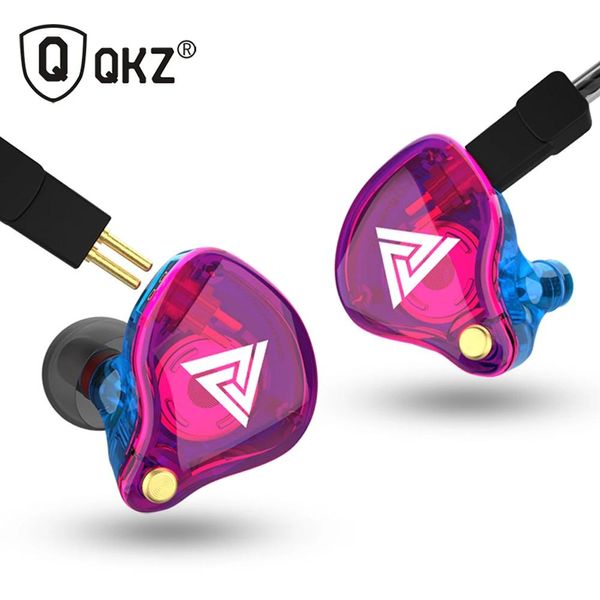 Écouteurs QKZ VK4 écouteurs de basse lourde HiFi échange de musique câble Bluetooth écouteurs antibruit casque de téléphone de sport détachable