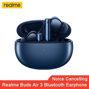 Oortelefoons Realme Buds Air 3 Bluetooth oortelefoon 42DB Active Noice Annulering 546MAH Massiver Batterij Koptelefoon IPX5 Waterbestendige headset