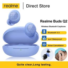 Auriculares Realme Buds Q Q2 Tws Auriculares inalámbricos Bluetooth 5.0 Estéreo Impermeable Controles táctiles inteligentes Auriculares con caja de carga