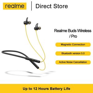 Oortelefoon Realme Buds Draadloze/Pro-oortelefoon Magnetische verbinding Bluetooth 5.0 Bass Boost Driver Actieve ruisonderdrukking Gaming-oortelefoon