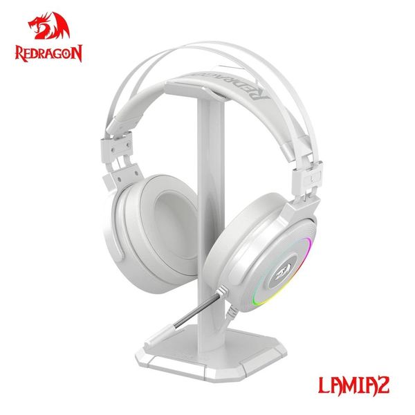 Écouteurs Redragon Lamia H320 RGB rétro-éclairage casque de jeu 7.1 USB Surround son casque d'ordinateur écouteurs avec support de microphone