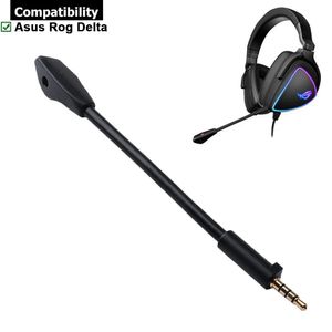 Auriculares de repuesto Aux 3,5mm micrófono Boom para Asus Rog Delta S RGB Gaming auriculares