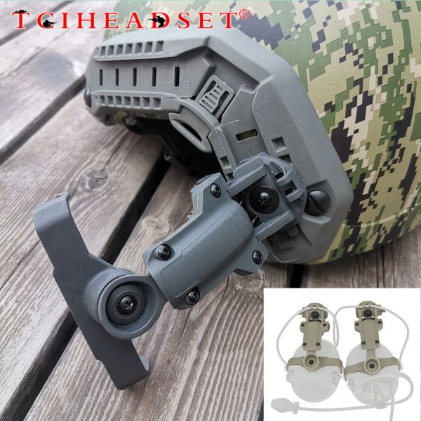 Écouteurs tciheadset casque tactique Wendy / Arc Rail Adaptateur Bracket pour MSA Sordin / Z.TAC / TACSKY SORDIN AIRSOFT Shooting Heading