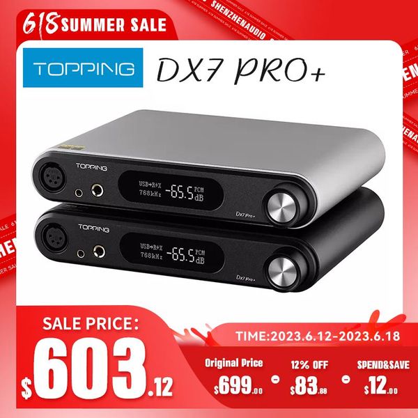 Auriculares Topping Dx7 Pro + Dacheadphone amplificador Ldac Hires Audio Es9038pro decodificador compatible con hasta Dsd512pcm768khz