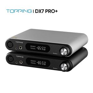 Koptelefoon TOPPING DX7 Pro+ HiRes Audio DAC Hoofdtelefoonversterker Bluetooth 5.1 LDAC USB DSD512 PCM768KHZ NFCA RCA XLR-uitgang met afstandsbediening