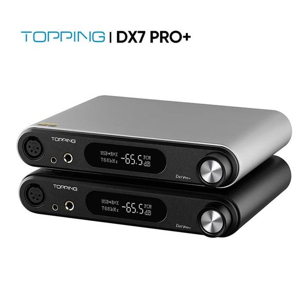 Auriculares TOPPING DX7 Pro+ HiRes Audio DAC Amplificador de auriculares Bluetooth 5.1 LDAC USB DSD512 PCM768KHZ NFCA RCA Salida XLR con control remoto