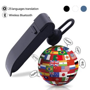 Auriculares de traducción, auriculares con 25 idiomas, traductor de voz inteligente, traductor inalámbrico por Bluetooth instantáneo, auriculares inteligentes