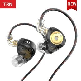 Oortelefoons TRN MT1 Max ineer bedrade oortelefoonmonitor Generatie Dual Magnet Dynamic Driver met afstemmingsschakelaars annuleren de hifi -headset