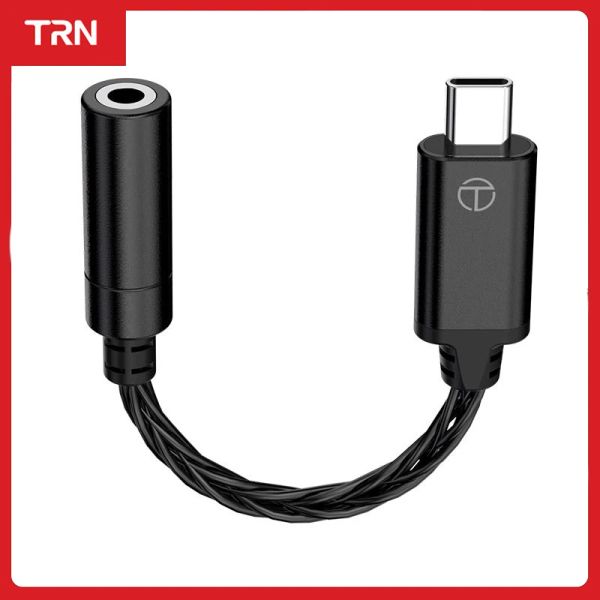 Écouteurs TRN TE DAC AMP adaptateur TypeC à 3.5mm câble Audio puce écouteur amplificateur PCM 192kHz pour TRN