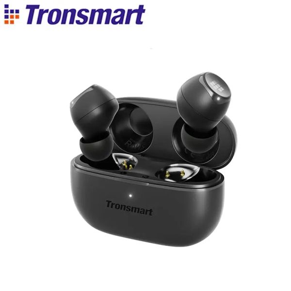 Écouteurs TRONSMART ONYX PURS EARBUDS HYBRID DUUAL DUAL DUAL TWS Écouteurs avec Bluetooth 5.3, une récupération clé, 32 heures de jeu,