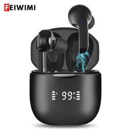 Écouteurs True Stereo Super Bass Écouteurs sans fil 5.2 TWS Bluetooth Écouteurs intra-auriculaires Casque d'appel binaural pour iPhone Xiaomi