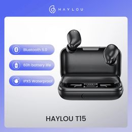 Écouteurs TWS écouteurs Haylou T15 2200 mAh auriculaires bluetooth casque sans fil pour smartphone xiaomi écouteurs sans fil