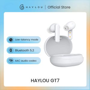 Oortelefoon Tws Haylou Gt7 Draadloze koptelefoon Fone Bluetooth 5.2 Aac Gamer-hoofdtelefoon Oproep Ruisonderdrukking Handenvrij Oordopjes Ios Android