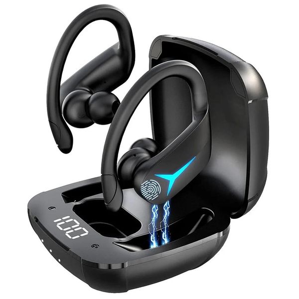 Auriculares TWS auriculares inalámbricos IPX7 auriculares impermeables pantalla LED 9D estéreo Bluetooth 5,1 auriculares deportivos 36H reproducción para Xiaomi iPhone