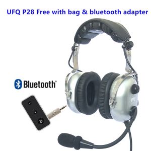 Écouteurs UFQ SIER P28 AVIATION CASSET GRATUIT AVEC BLUETOOTH ADAPTER SAG GRAND CASSE PNR PNR avec des haut-parleurs HIFI Grade