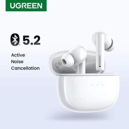 Écouteurs UGREEN EARBUDES SELLES TWS ACNUDEMENT DE NUTH ACTIVE, BLUETOOTH 5.2 Écouteurs, Mode de transparence des écouteurs sans fil ANC, 24 heures