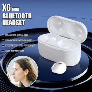 Auriculares x6 mini auriculares inalámbricos invisibles auriculares con micrófono auricular medio inear sin dolor micro mono/auriculares Bluetooth gemelos