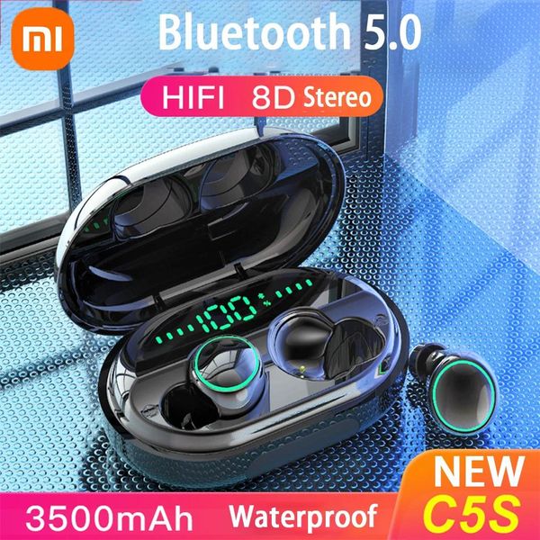 Auriculares Xiaomi Air dots buds Pods Auriculares inalámbricos Bluetooth Auriculares deportivos Banco de energía a prueba de agua Pantalla LED Auriculares para juegos