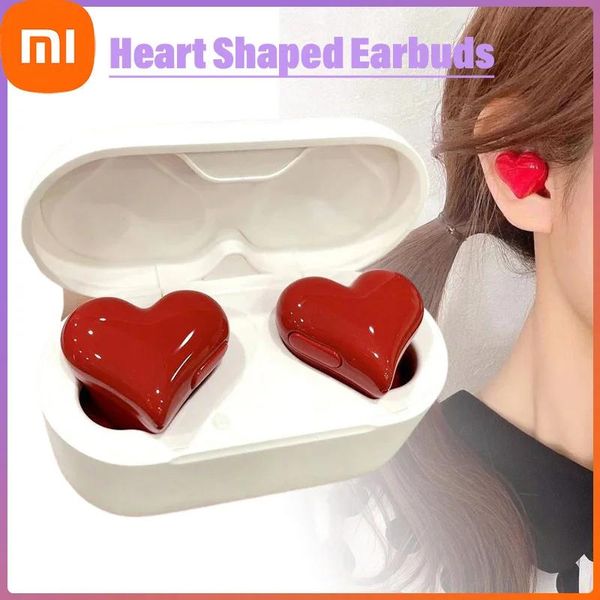 Écouteurs Xiaomi Bluetooth Wireless Headphones Coeur en forme de coeur Femme Coeur de haute qualité Casque de jeu pour Girl Gift