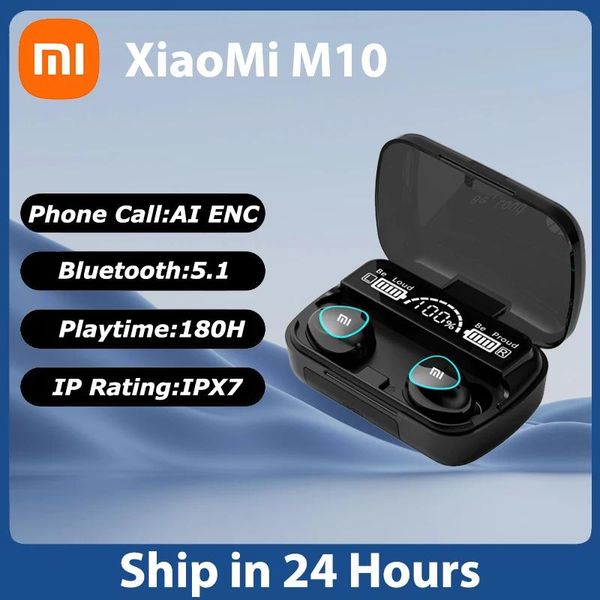 Écouteurs Xiaomi Mijia M10 sans fil Bluetooth écouteurs antibruit micro dans l'oreille casque Sport IPX7 étanche écouteurs pour SmartPhone