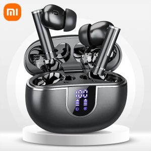 Oortelefoon Xiaomi Originele oordopjes 4 draadloze hoofdtelefoons Inear Bluetooth-oordopjes Ruisonderdrukking LED Power Display Waterdichte sportheadsets