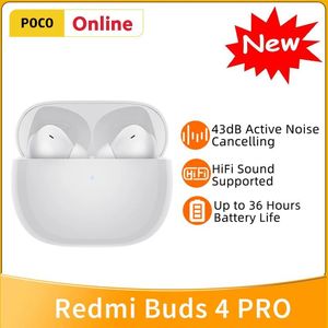 Écouteurs Xiaomi Redmi Buds 4 Pro écouteur 43db réduction intelligente du bruit Bluetooth 5.3 vocalisme hybride 3 micro Tws véritable casque sans fil