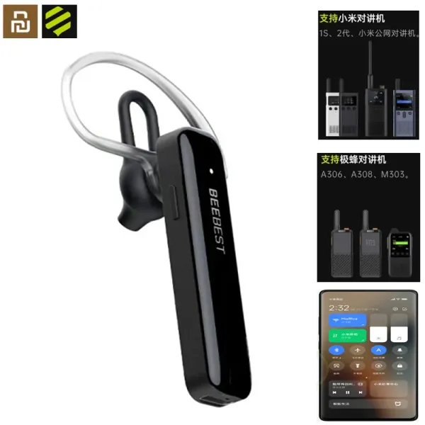 Écouteurs Youpin Beebest talkie-walkie casque 1S Bluetooth 5.3 réduction du bruit longue veille pour Xiaomi /Beebest talkie-walkie pour téléphone