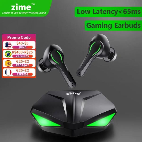 Écouteurs Zime Winner Gaming Earbuds 65 ms LOW LAFENCE TWS Bluetooth écouteurs avec micro-basse audio positionnement Sound PubG casque sans fil