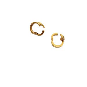 oorbel ontwerper voor vrouw Ontwerper oorbel gouden oorbel hoepel oorbel met doos Valentijnsdag geschenk sieraden ontwerpers ontwerper accessoires voor vrouwen stud oorbel