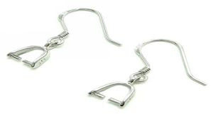 Earring Finding Pins Bails 925 Sterling Silver Earring Spaties met borgtocht Diy Earring Converter Franse oordraden 18 mm CF013 5P4655215