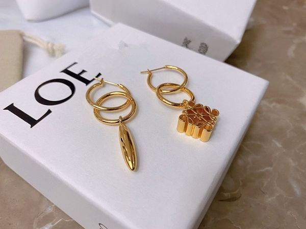 Boucle d'oreille Stud Lowee Hoop Huggie 18K Gold plaqued Designer Boes d'oreilles Designer Jewlery pour femmes Pearl Earring Wedding Party Jewerlry Oreing Brings Designer