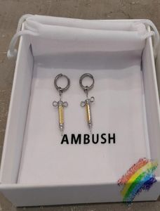 Oorbellen 1 topkwaliteit hanger drop oorbellen sieraden bevatten originele cadeaubakdoos doek tas accessoires5411514