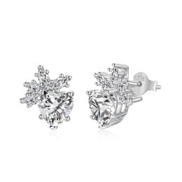 Boucles d'oreilles 2023 Nouveau S925 Silver Silver Love Snowflake Candy Fashion Design Accessoires pour femmes