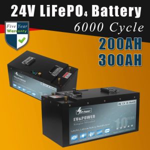 Pendientes 24V 100AH 200AH 300AH LIFEPO4 Batería para RV Campers Almacenamiento de energía solar Offroad Offgrid Boat Motor Cart