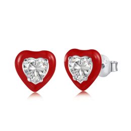 Boucles d'oreilles 925 Purez d'oreille en argent pur pour les boucles d'oreilles exquises en zircon coloré coloré coloré coloré