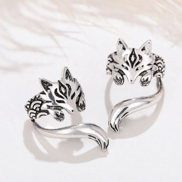 Boucles d'oreilles caoshi femmes tendances non porte-oreilles clips d'oreille exquise fox boucles d'oreilles exquises animaux mignons pour fête quotidienne accessoires drôles