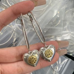 Pendientes Pendientes de diseñador para mujeres Pendientes de oro grues