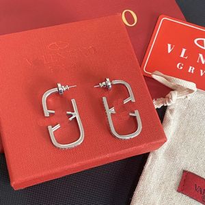Oorbellen ontwerper voor dames sier charme liefde geschenken brief merk sieraden hoogwaardige roestvrij staal non fade cadeau
