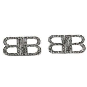 S925 Silver Needle Square Earrings: Sparkling Diamond Letter Earrings for Women