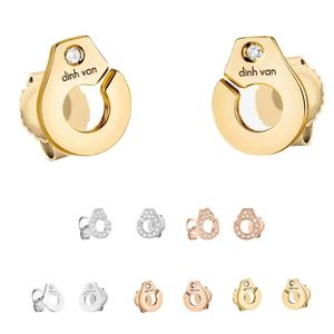 Pendientes Dinh Van esposas pendientes S925 plata moda francesa 1:1 joyería GOLO regalo clásico para mujer envío gratis