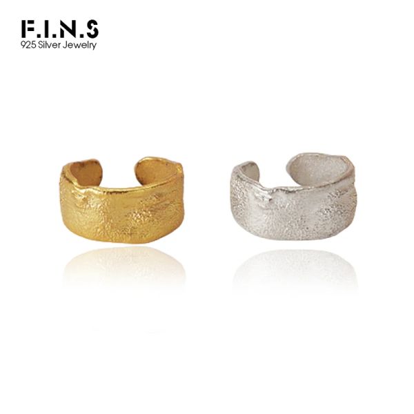 Boucles d'oreilles f.i.n.s 1pc minimaliste inégalise S925 Sterling Silver Earp Clip