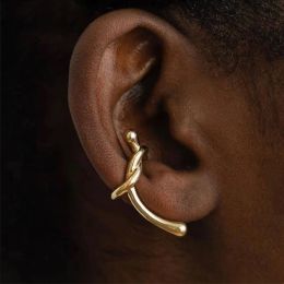 Boucles d'oreilles jwer 1pc Nouveau élégant boucles d'oreilles interweave ruine perle oreille à oreille sans trou d'oreille sucré pour femmes bijoux à manchette d'oreille