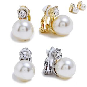 Boucles d'oreilles imitation coréenne perles fausse anneau d'oreille d'oreille pour les femmes fille à la mode à la mode