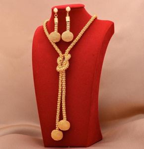 Boucles d'oreilles collier 24 carats plaqué or africain ensembles de bijoux pour femmes bague de perles Dubai cadeaux de mariée colliers de mariage ensemble de bijoux 6099068