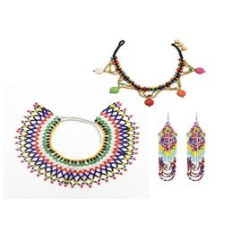 Collier de boucles d'oreilles Bohemian et de style ethnique de mode Bijoux de bijoux