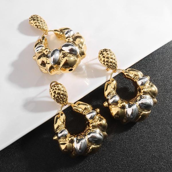 Boucles d'oreilles collier Dubai or couleur ensembles de bijoux pour femmes ronde fête de mariage mariée luxe qualité collier pendentif en gros