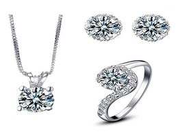 Oorbellen ketting bruiloft sieraden sets voor bruiden laboratorium oorbel ringen en modefeestcadeau ASM0017631614