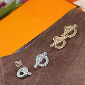 Oorbellen Nieuwe Moissanite Varken Neus Stud Oorbellen Diamant Test Geslaagd Hoge Edelsteen Oorbellen Luxe Party Gift Sterling Zilveren Sieraden