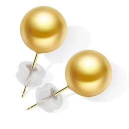 Boucles d'oreilles nymphe 18k boucles d'oreilles en or jaune