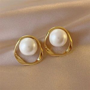 Boucles d'oreilles boucles d'oreilles perlées pour femmes irrégulières femmes bijoux oreille fashion coréen délicate perle femme new oreilles 230831